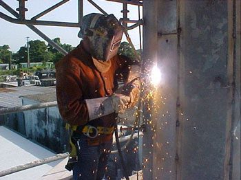 tower climber welding