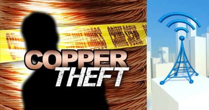 copper theft tower crime