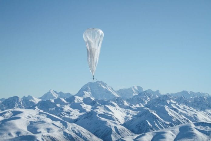 google project loon mountain balloon