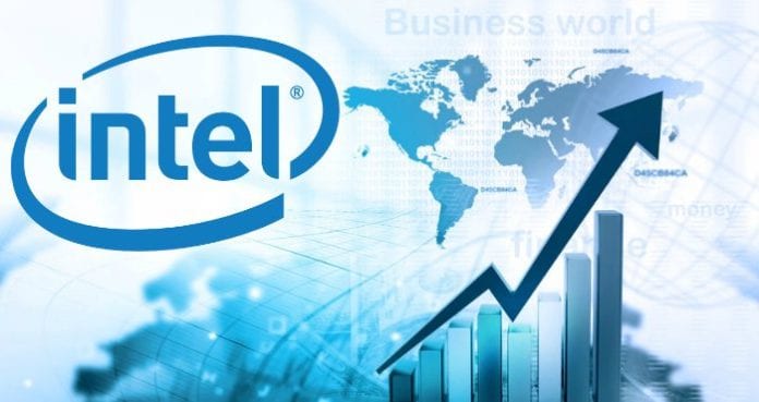 intel stock going up
