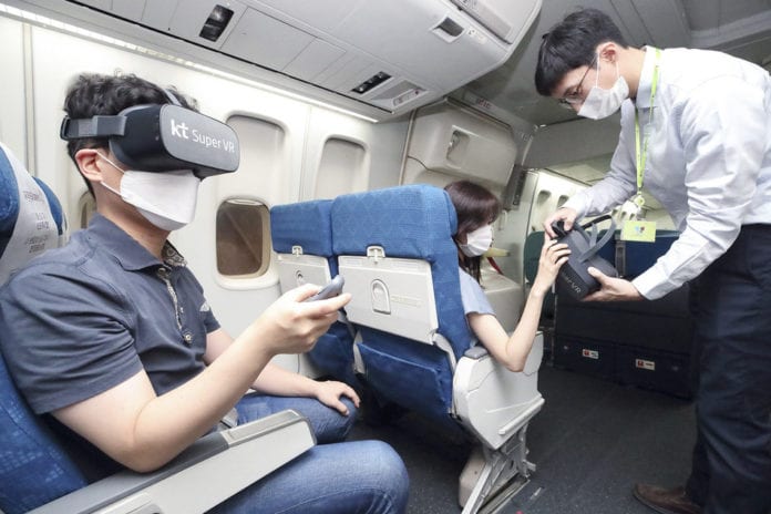 KT in-flight VR