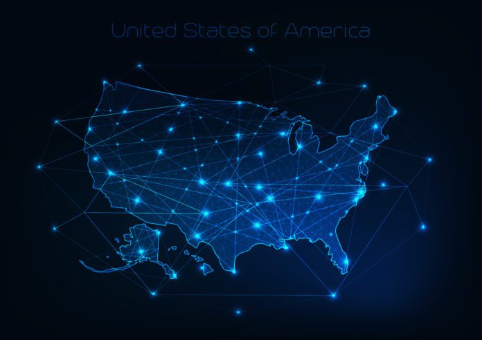 US map network united states