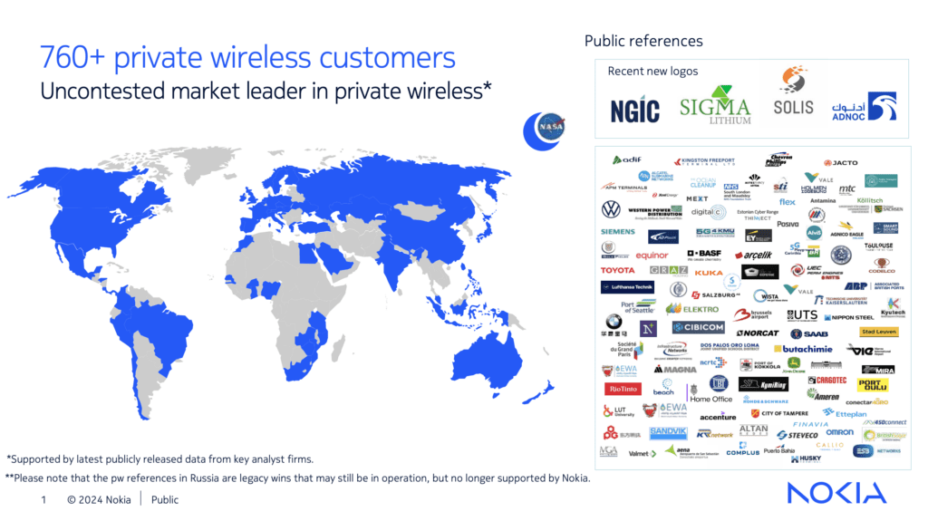 Steady, and still ahead – Nokia’s private 5G quarter in review 7 Nokia Q2 PW Slide 1