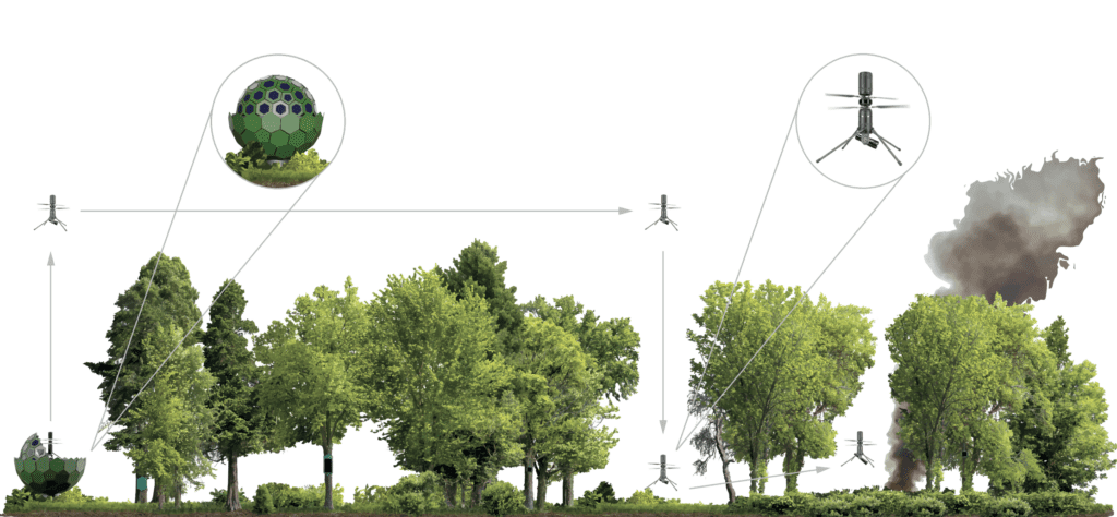 Dryad Networks raises €8.9m for drone system to combat wildfires 6 New Hangar Forest Graphic