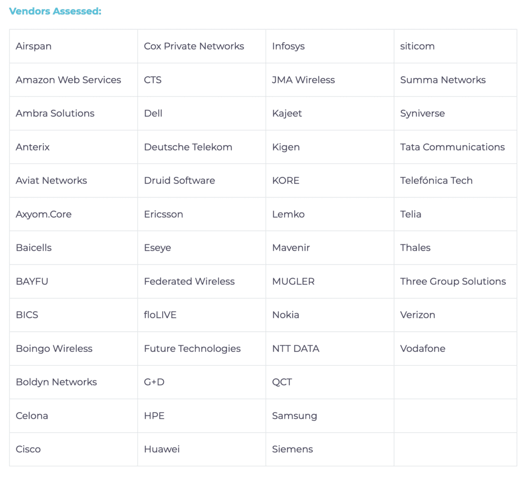 Nokia, NTT DATA top new private 5G review; carriers vanish from view 6 Kaleido1
